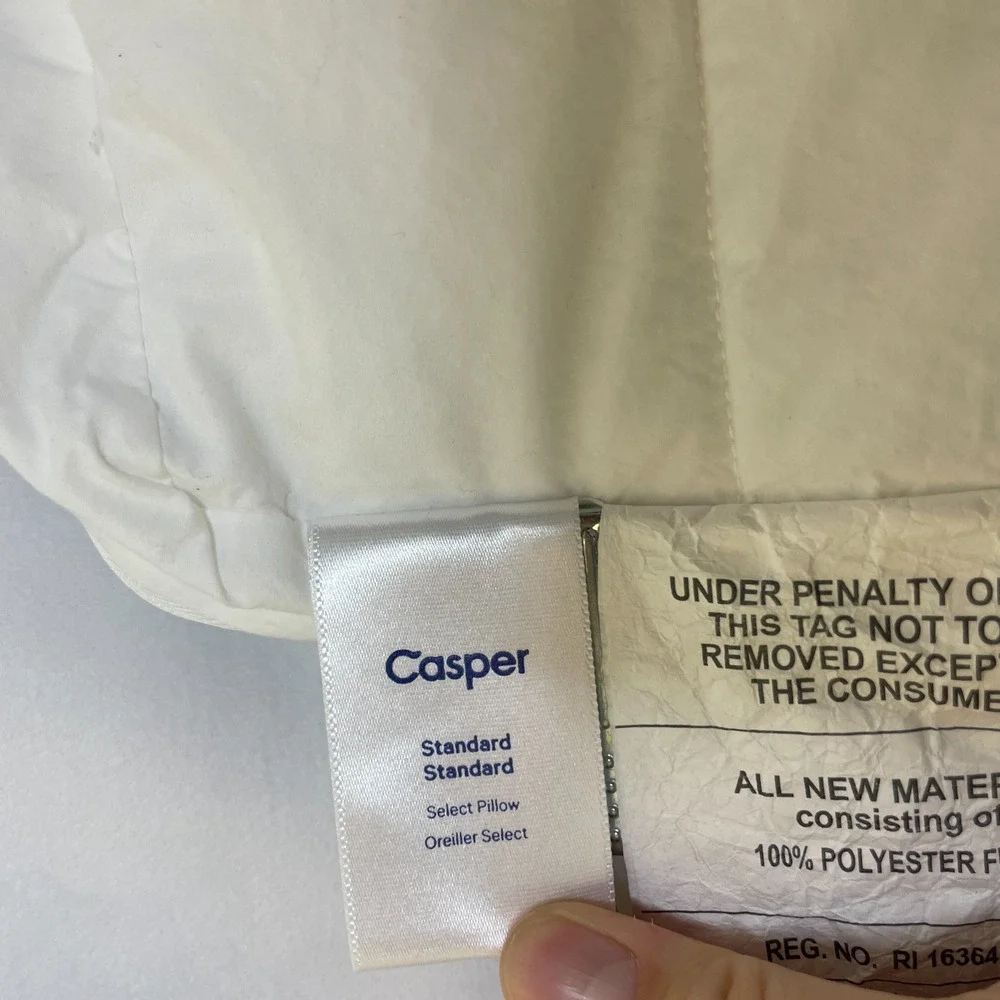 Casper Sleep Essential Quilted Select Bed Pillow (U.S. Standard), White